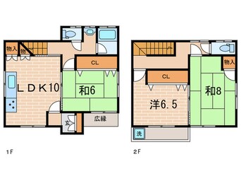 間取図 日之出町貸家