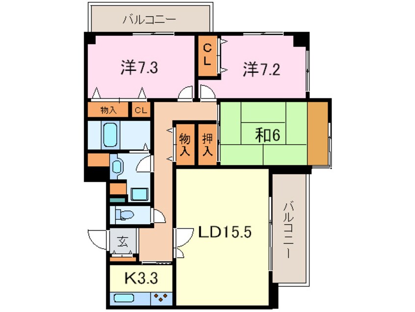 間取図 芦屋ガーデン