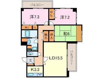 間取図 芦屋ガーデン