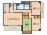芦屋ガーデン 3LDKの間取り