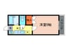 ア－バニア西草津Ｂ 1Kの間取り