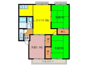 間取図 コージーコートⅠ