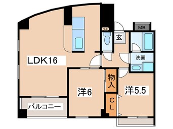 間取図 エスパシオ西田辺