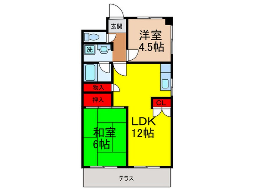 間取図 緑地エレガンス－Ⅰ