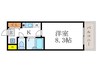 ブランベ－ジュ桂 1Kの間取り