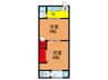みどりマンション 2Kの間取り