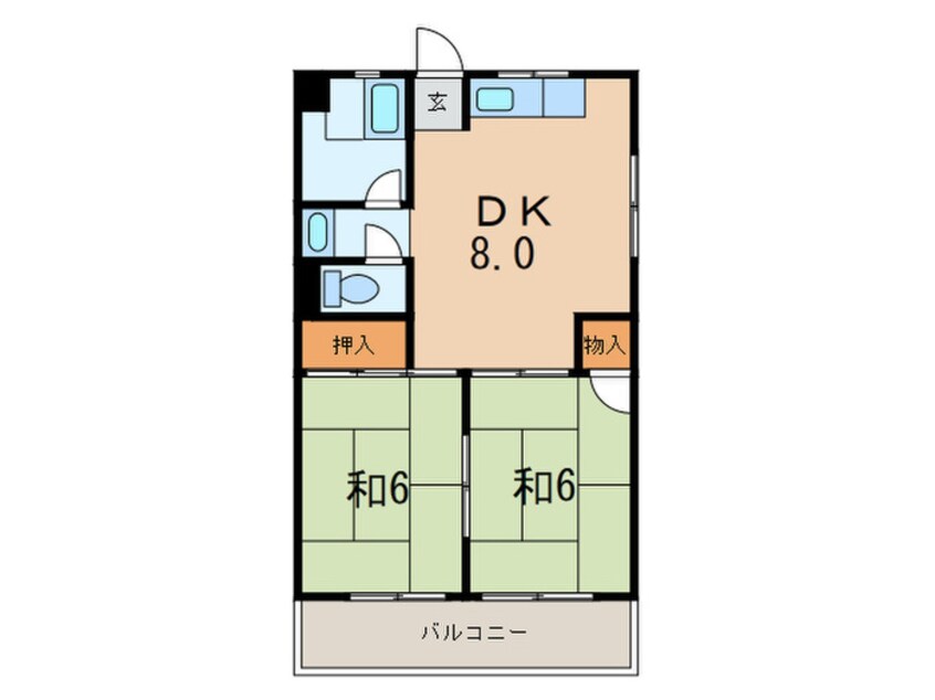 間取図 若草ハイツ