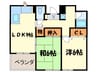 メゾンアルマ 2LDKの間取り