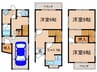 小倉町南浦貸家 3DKの間取り