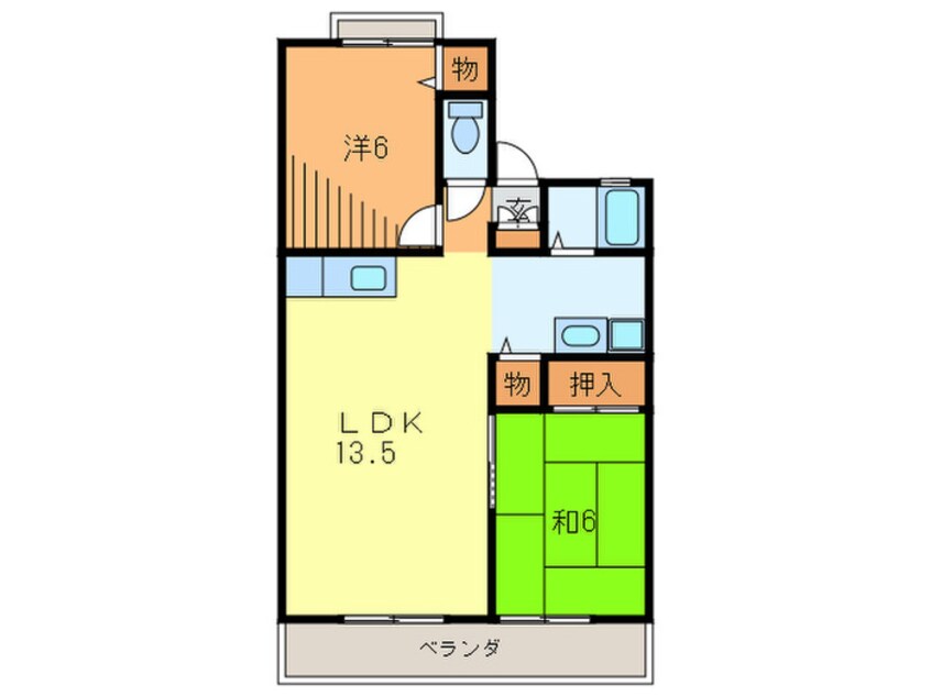 間取図 白鳥ハイツ　Ａ棟