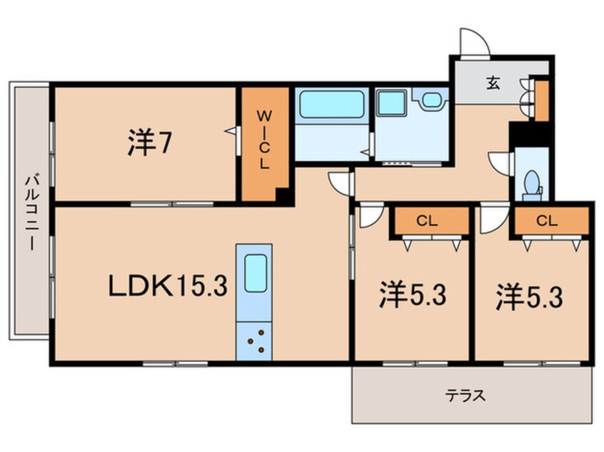 間取図 仮）甲子園口１丁目プロジェクト