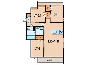 間取図 仮）甲子園口１丁目プロジェクト