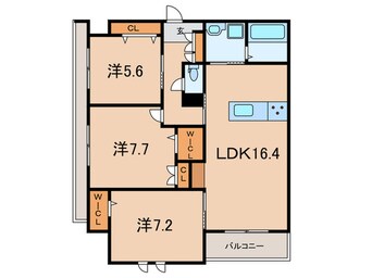 間取図 仮）甲子園口１丁目プロジェクト