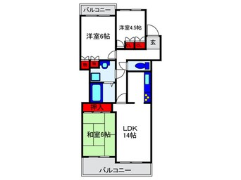 間取図 リブレ刀根山