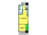 アーバネックス心斎橋 1LDKの間取り