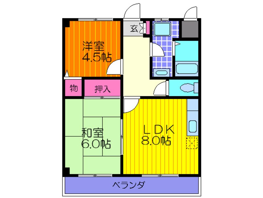 間取図 ラ・ガール新石切