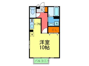 間取図 ハイツハ－バ－