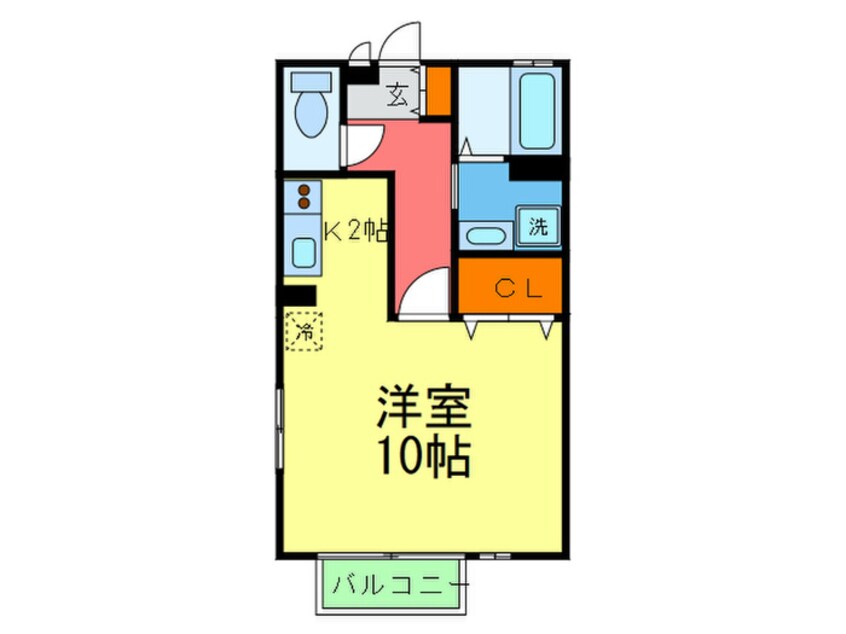 間取図 ハイツハ－バ－