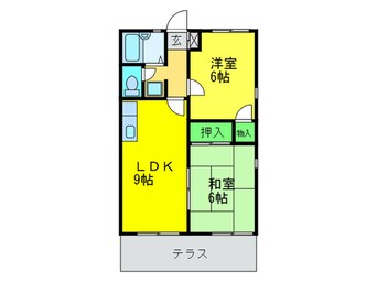 間取図 藤ハイツＢ棟