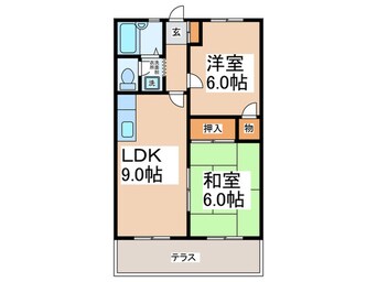 間取図 藤ハイツＢ棟