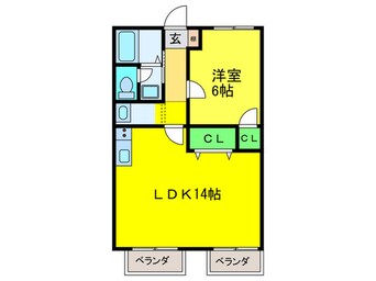 間取図 藤ハイツＢ棟