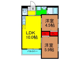 間取図 persimmon香里園