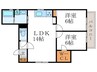 グレイス紫竹 2LDKの間取り