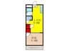 山崎第７マンション（南棟） 1LDKの間取り