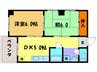ファミール吉祥院 2DKの間取り
