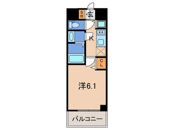 間取図 ﾌﾟﾚｻﾝｽｼﾞｪﾈ新神戸ｽﾃｰｼｮﾝﾌﾛﾝﾄ