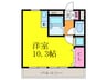 ジュネス別府 1Rの間取り