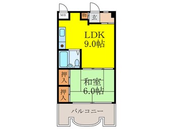 間取図 メゾンＴＡＫＡＤＡ