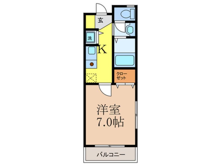 間取図 リ－フジャルダン総持寺駅前