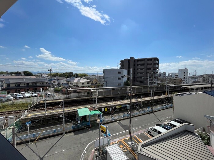 室内からの展望 リ－フジャルダン総持寺駅前