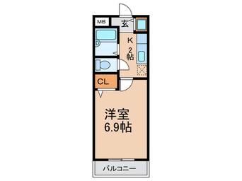 間取図 リバ－サイド金岡Ⅱ番館