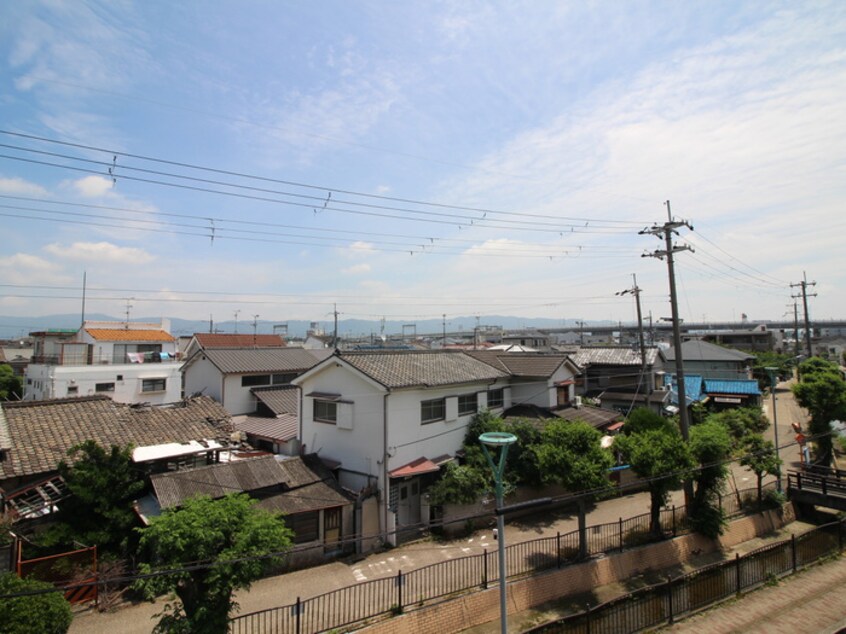 室内からの展望 リバ－サイド金岡Ⅱ番館