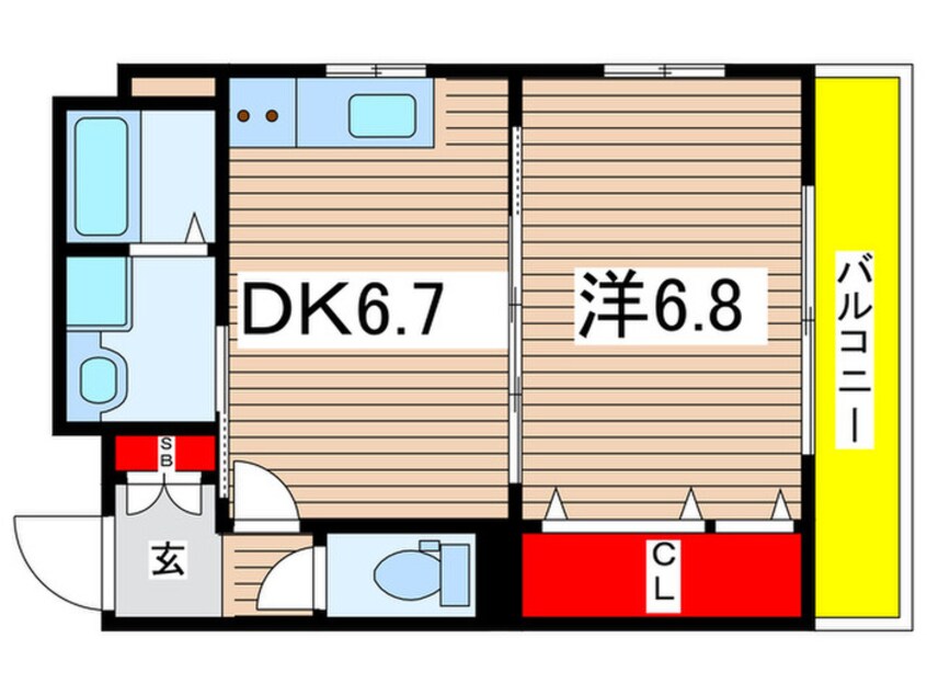 間取図 ＭＫコ－ト立花