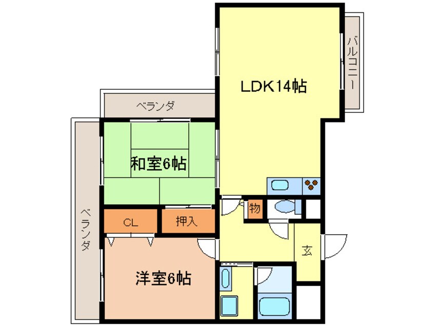 間取図 ルルド今米