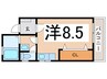 AQUA VISTA 1Rの間取り