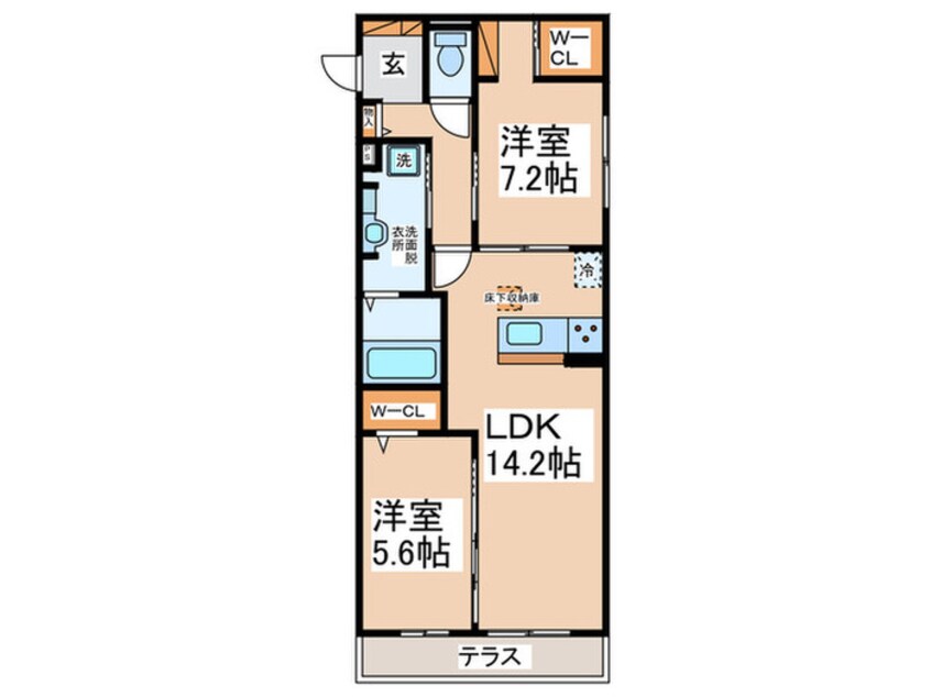 間取図 シュエットはくよう