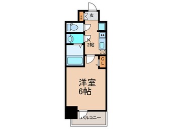 間取図 ﾌﾟﾚｻﾝｽ西九条ｼﾃｨﾍﾞｲ(306)