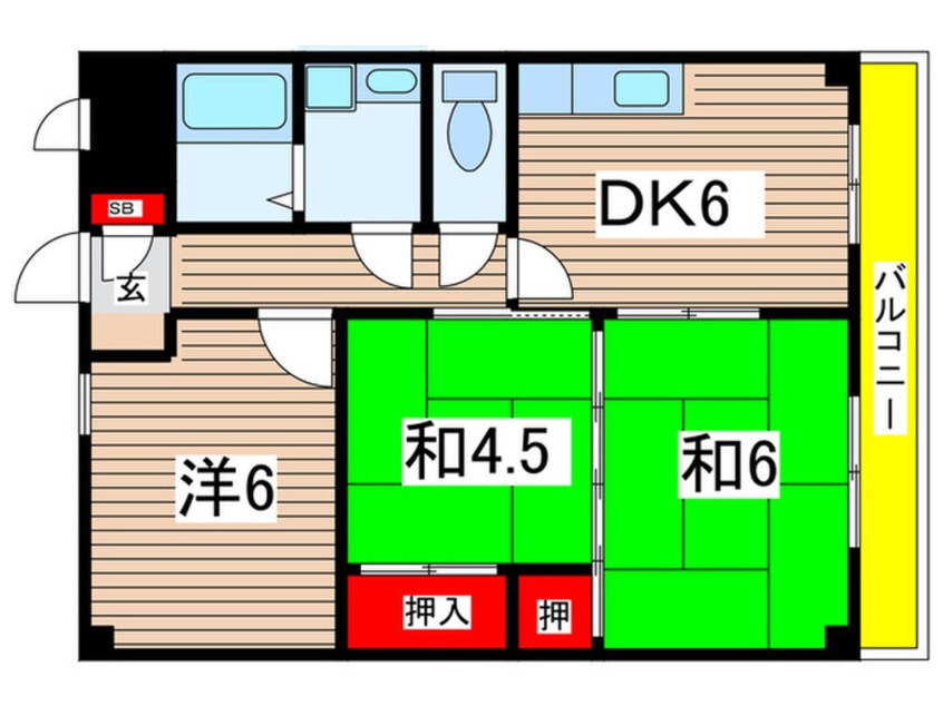 間取図 シルクハイツ立花