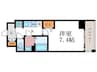ソルテラス四条堀川(302) 1Kの間取り
