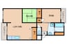 ランベール池北 2LDKの間取り