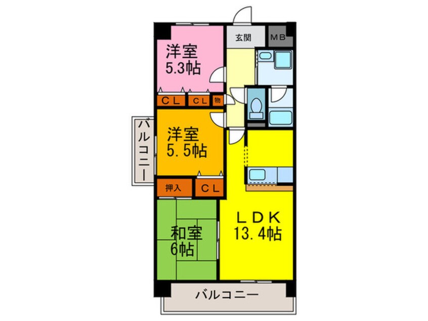 間取図 アロッジオＫ・Ｔ・Ｉ