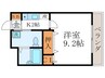 プロムナードつるはせ 1Kの間取り