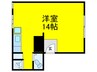 日建ハイツ 1Rの間取り