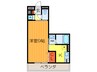 エクレ－ル上小阪 1Kの間取り