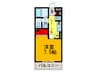 エクレ－ル上小阪 1Kの間取り