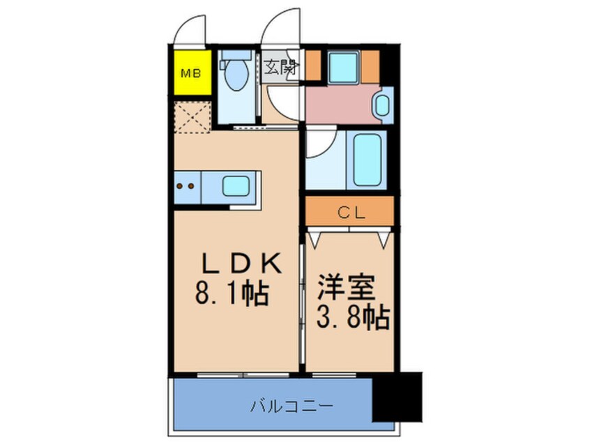 間取図 ディームス御幣島